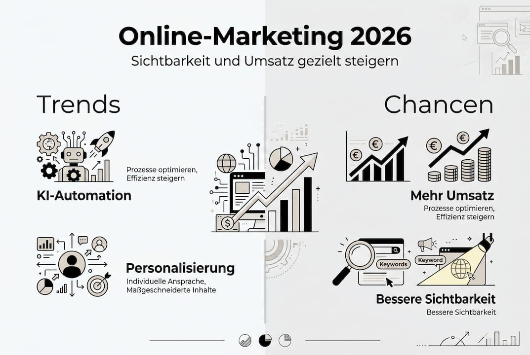 Die wichtigsten Online-Marketing-Trends 2026 auf einen Blick – unsere Infografik