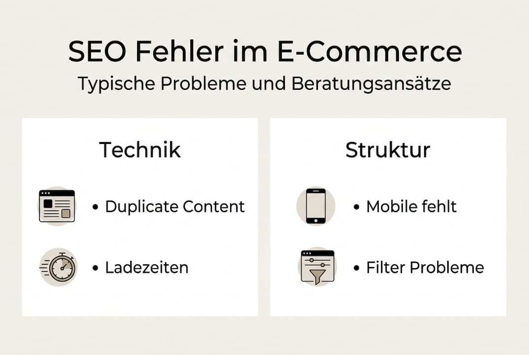 Infografik: Die häufigsten SEO-Fallen im Onlinehandel – So vermeiden Sie typische Fehler