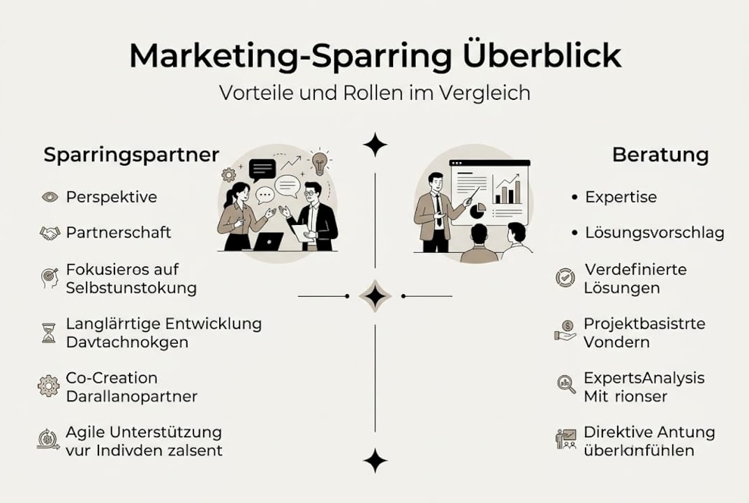 Übersicht: Die wichtigsten Vorteile von Marketing-Sparring auf einen Blick