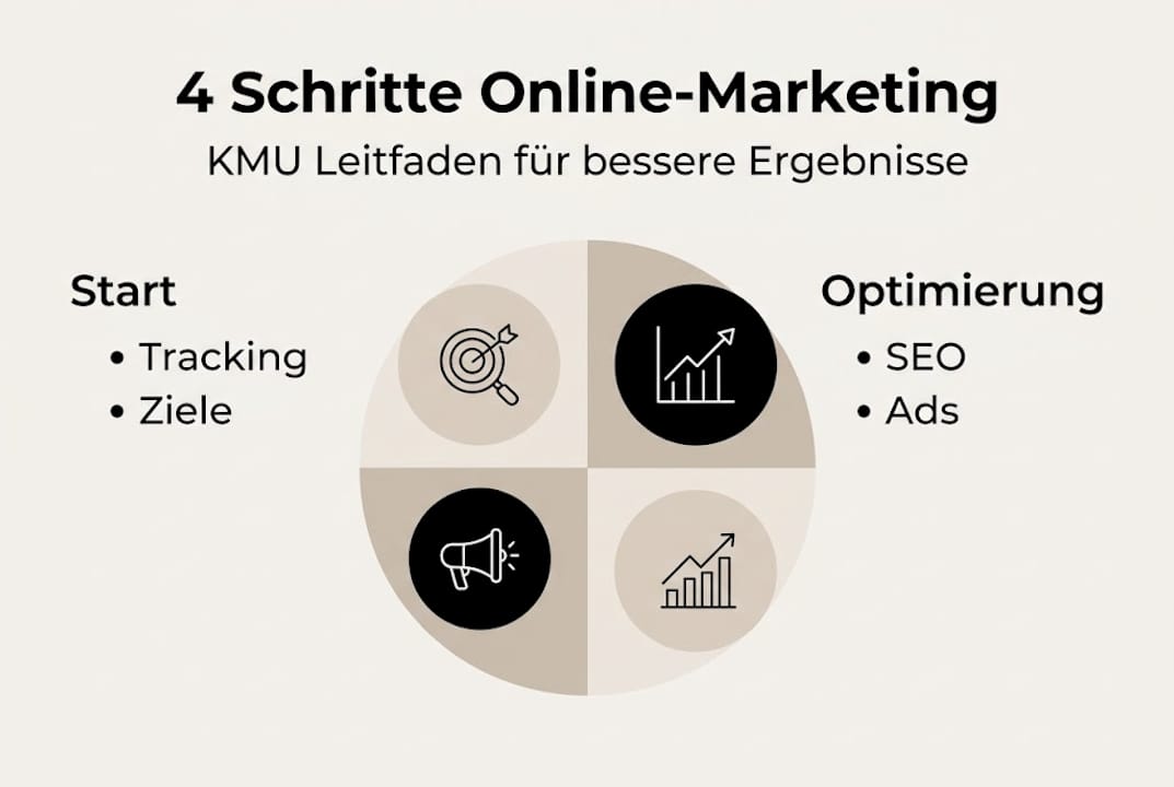 Online-Marketing leicht gemacht: Die vier wichtigsten Schritte im Überblick