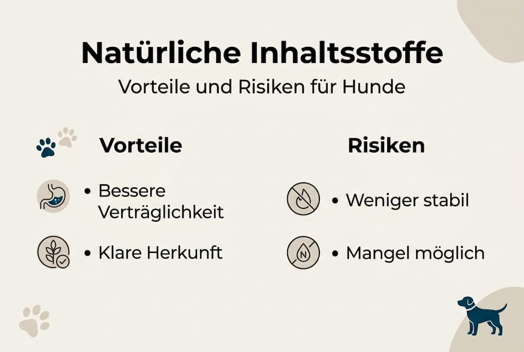 Infografik: Chancen und mögliche Risiken von natürlichen Inhaltsstoffen