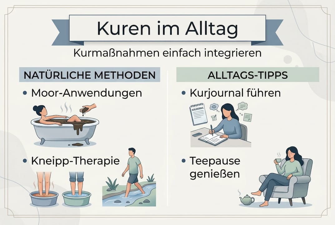 Infografik: So lassen sich Kuren unkompliziert in den Alltag integrieren