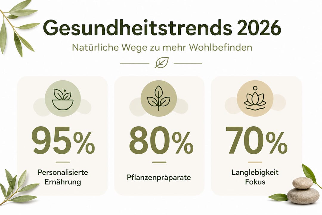 Gesundheitstrends auf einen Blick: Drei spannende Zahlen in einer Infografik