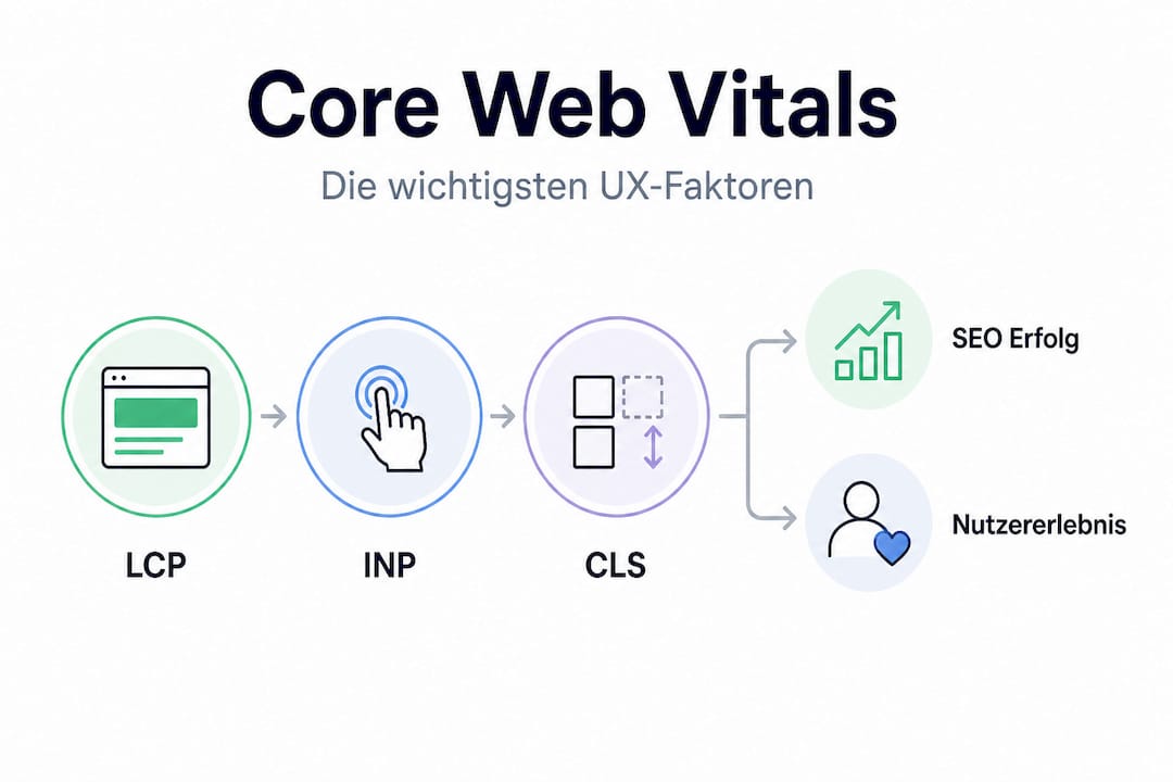 Grafik: Die Rangordnung der Core Web Vitals