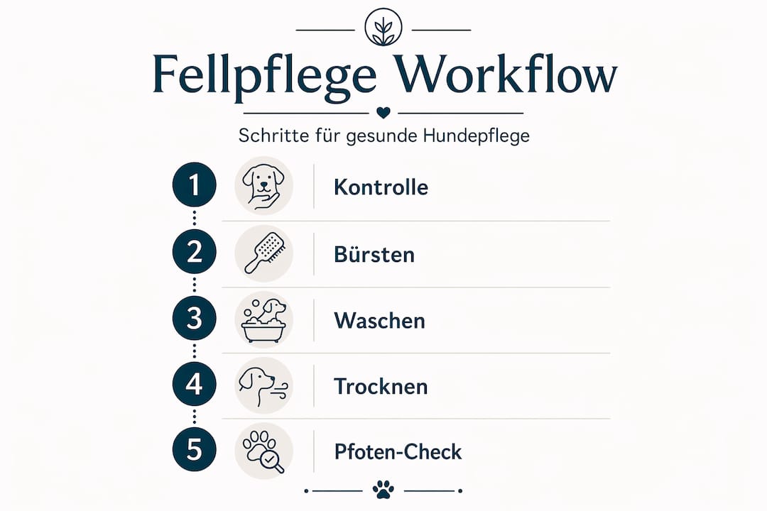 Infografik: So pflegst du das Fell deines Haustiers Schritt für Schritt