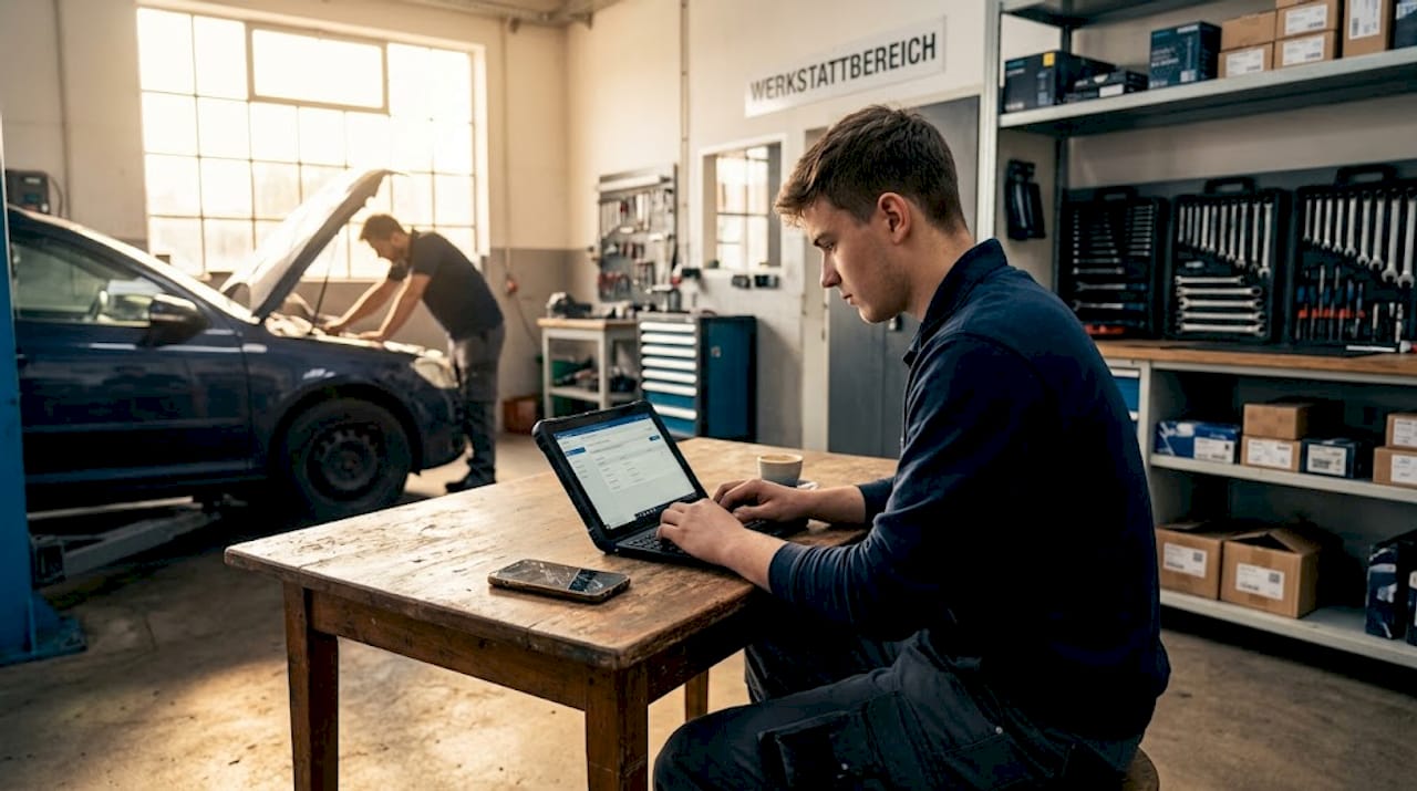 In der Werkstatt teilt ein KFZ-Mechaniker sein Know-how und gibt Einblicke in seinen Arbeitsalltag.
