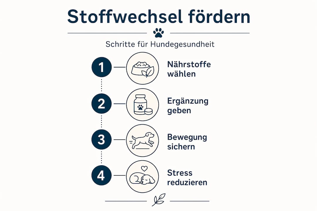 Infografik: So bringst du deinen Stoffwechsel in vier einfachen Schritten auf Touren