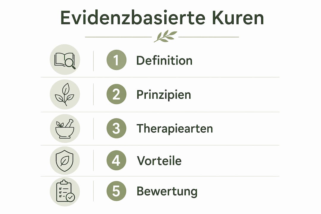Infografik: So läuft eine evidenzbasierte Kur ab