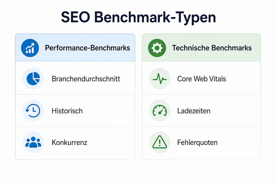 Infografik: Gegenüberstellung verschiedener SEO-Benchmark-Modelle