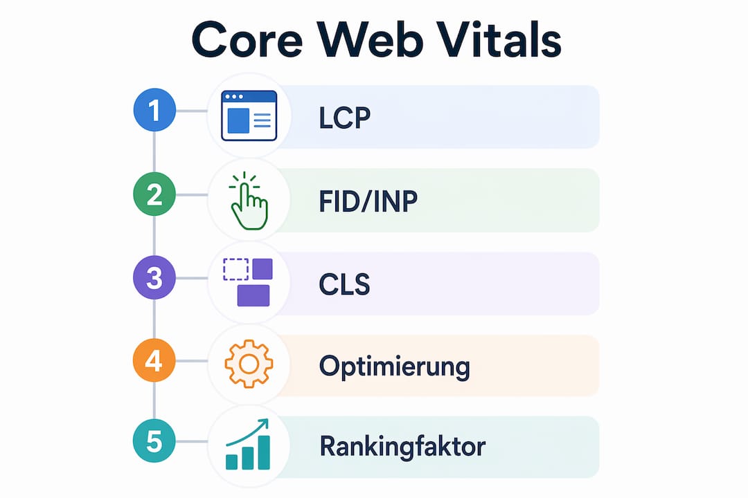 Infografik: So wirken sich die Core Web Vitals auf dein SEO-Ranking aus