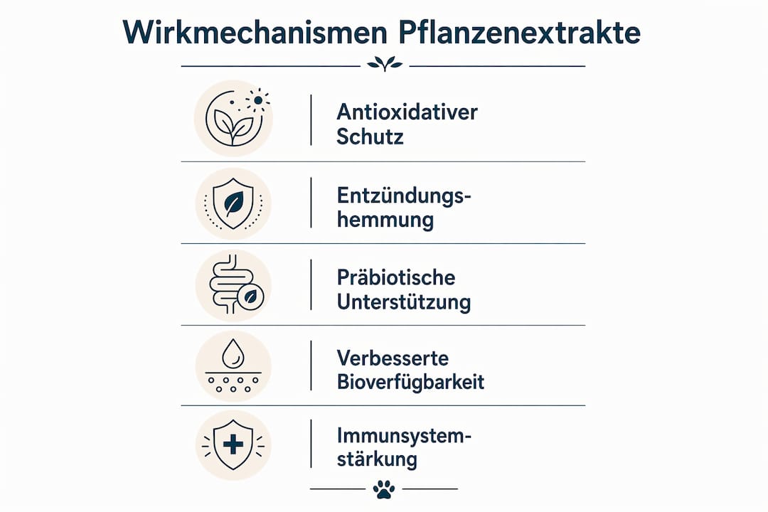 Übersicht: Wie Pflanzenextrakte auf die Gesundheit von Hunden wirken
