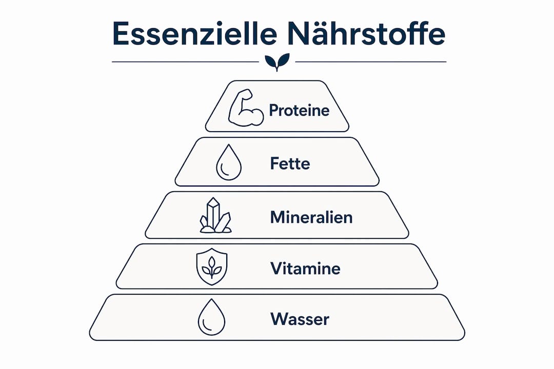 Grafik: Die Nährstoffpyramide – So füttern Sie Ihren Hund ausgewogen