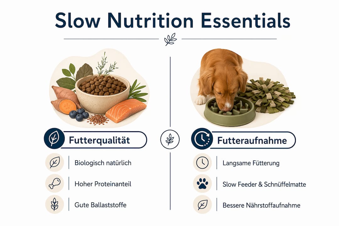 Infografik: Gegenüberstellung von Futterqualität und Futteraufnahme