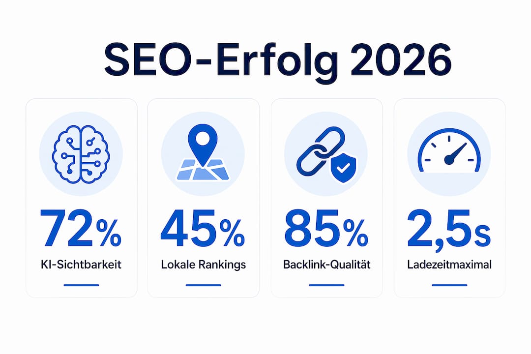 SEO-Überblick 2026: Wichtige Kennzahlen für Kfz-Gutachter auf einen Blick (Infografik)