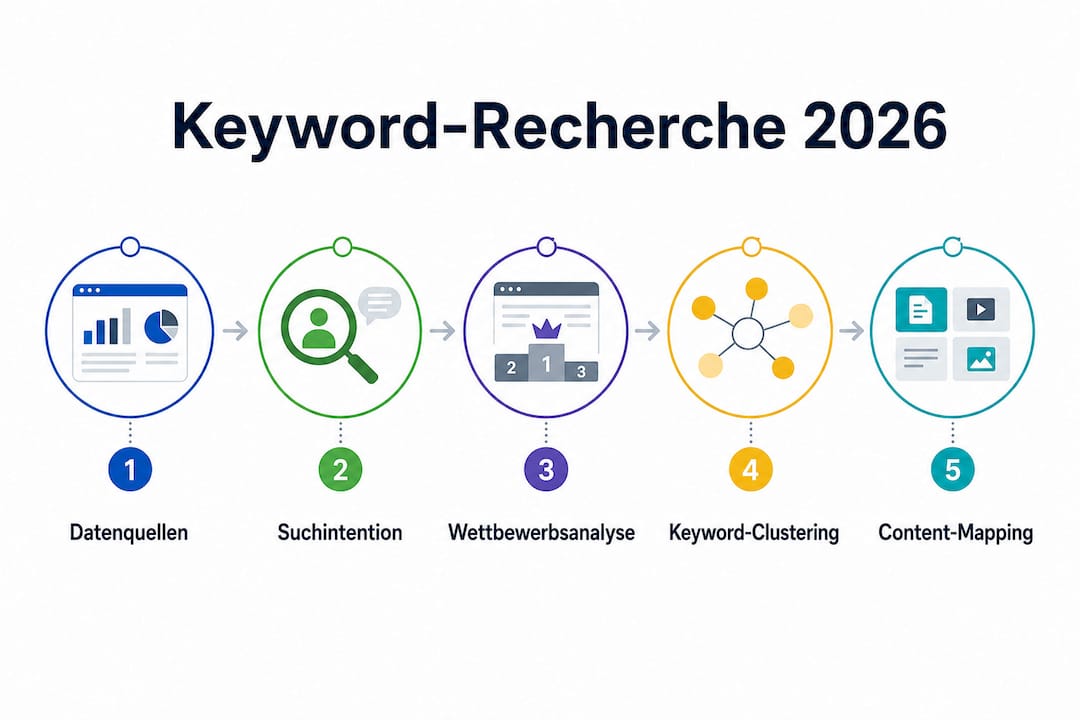 Schritt-für-Schritt-Anleitung: So gehst du bei der Keyword-Recherche vor (Infografik)