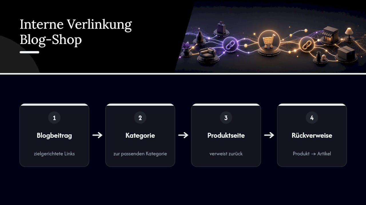 Interne Verlinkung zwischen Blogartikeln und Produktseiten