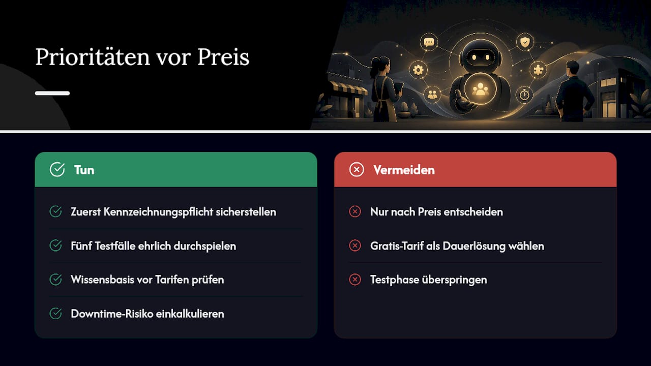 Warum die günstigste Lösung nicht die billigste sein muss — overview diagram