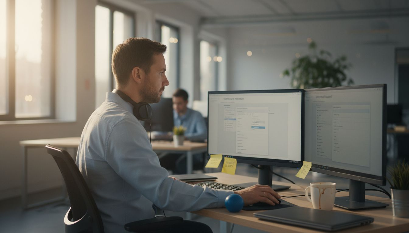 IT analyst setting AI-driven notifications