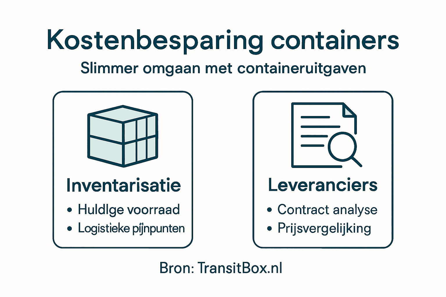Infographic: zo bespaar je kosten op containers in de bedrijfslogistiek