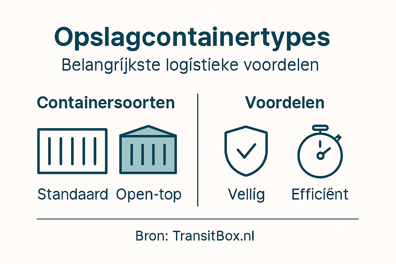 Overzicht: verschillende soorten opslagcontainers en hun voordelen