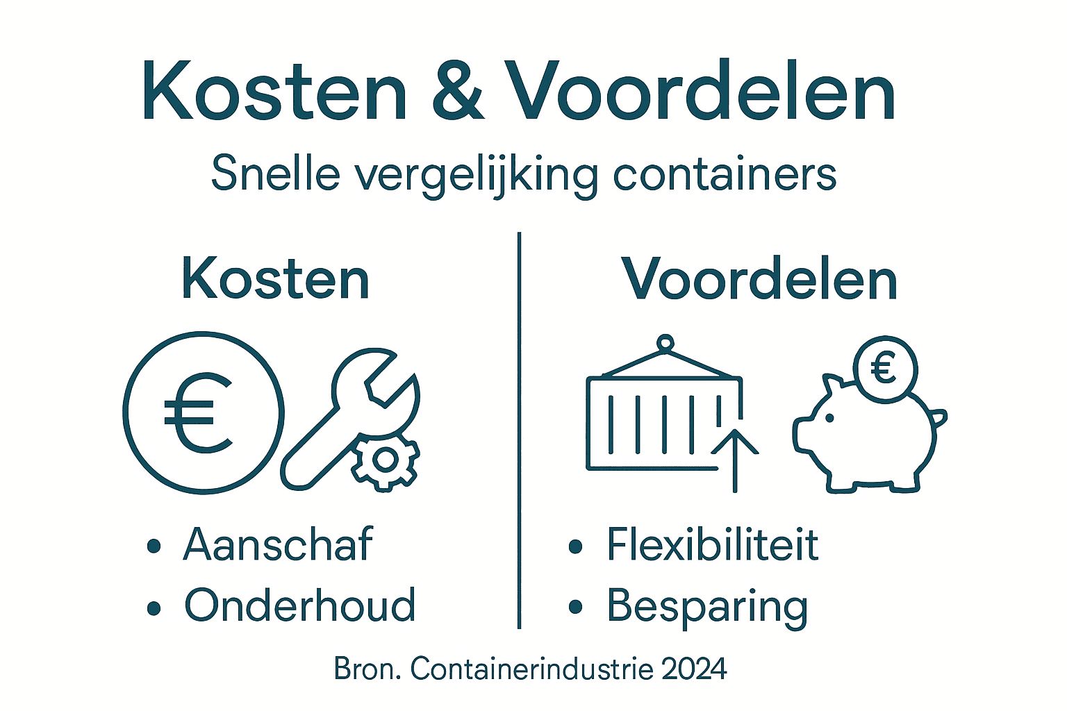 Infographic: de prijs en de pluspunten van flexibele containers