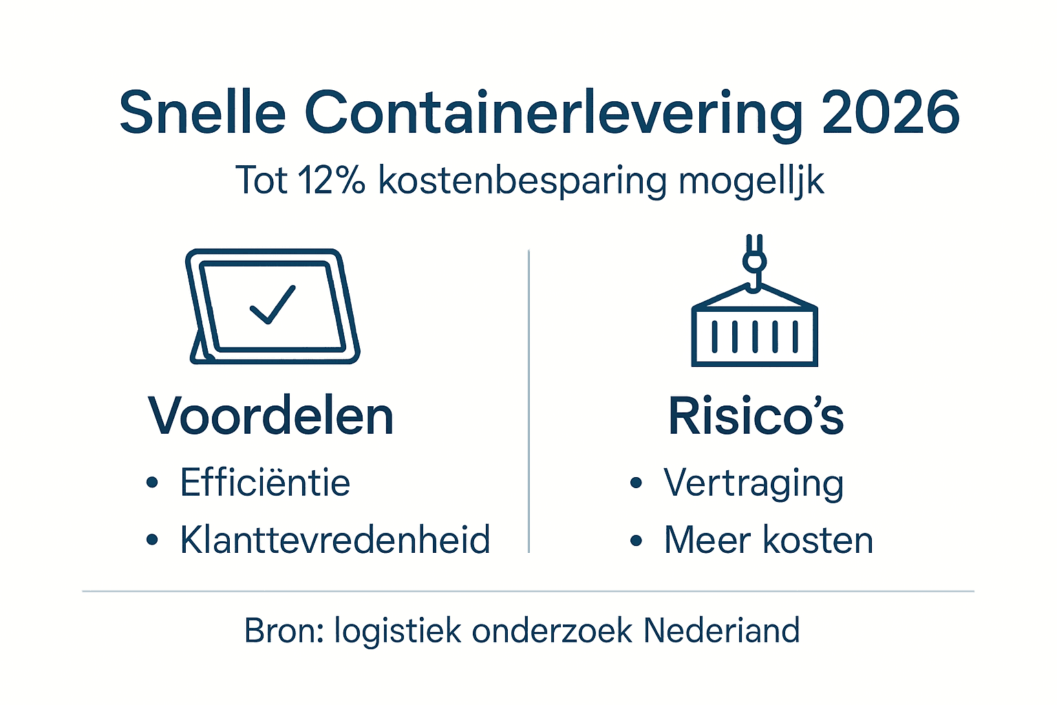 Infographic: Snel containers geleverd en wat zijn de kosten?