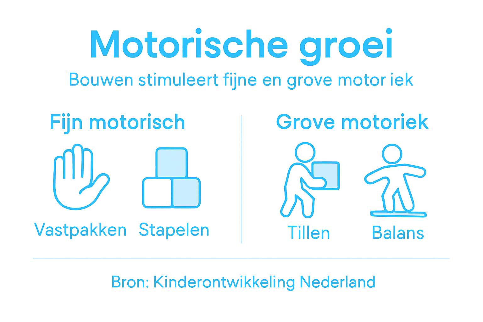 Een infographic maken over motorische ontwikkeling