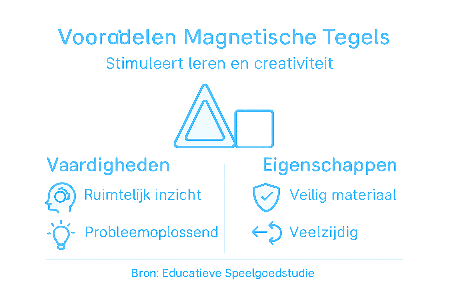 Infographic: waarom magnetische tegels zo leuk en leerzaam zijn voor kinderen