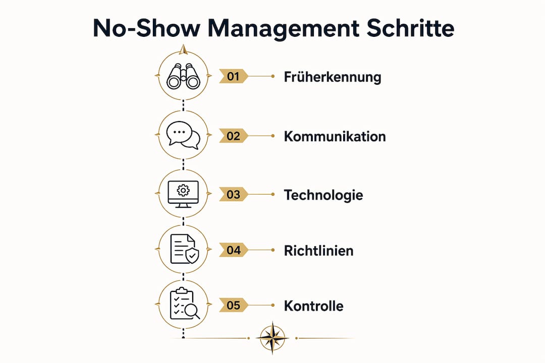 Infografik: So läuft das No-Show-Management ab