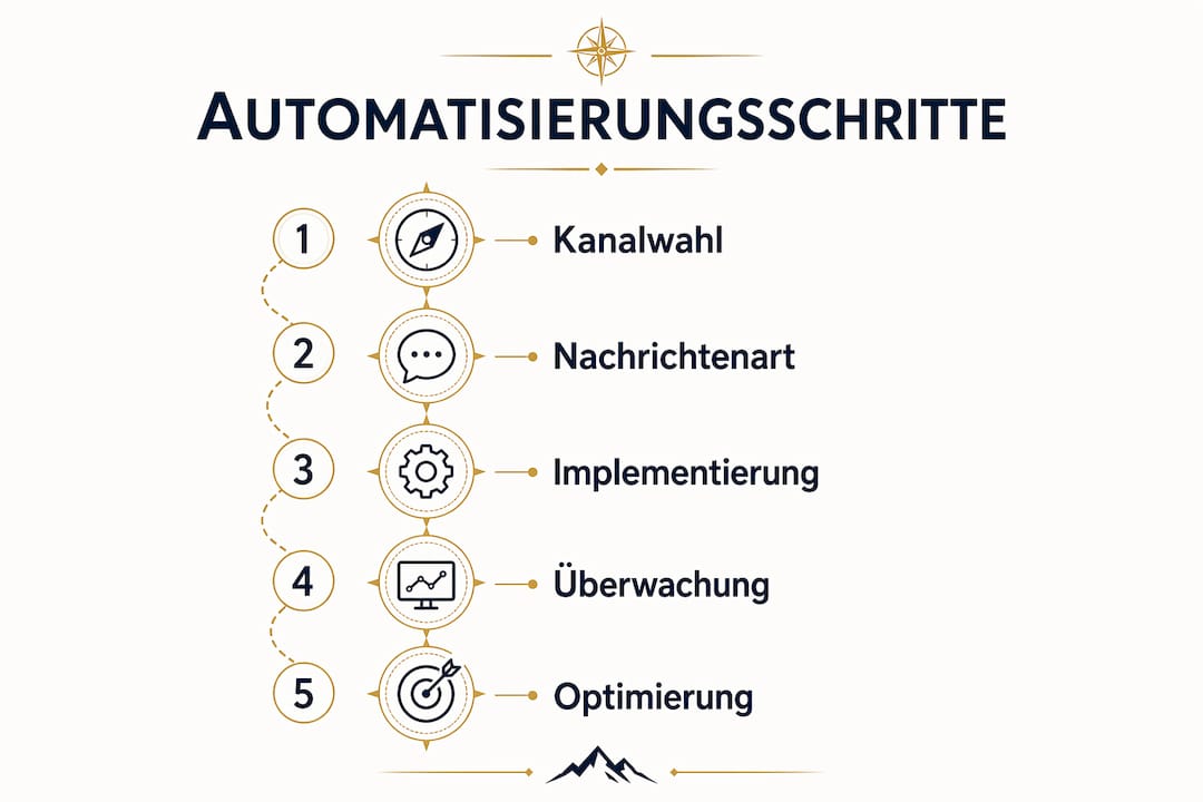 Übersichtsgrafik mit automatisierten Kommunikationsabläufen