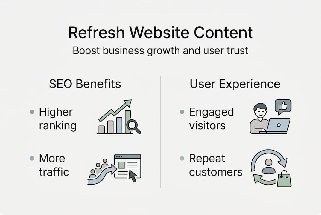 Infographic: website refresh boosts business and SEO