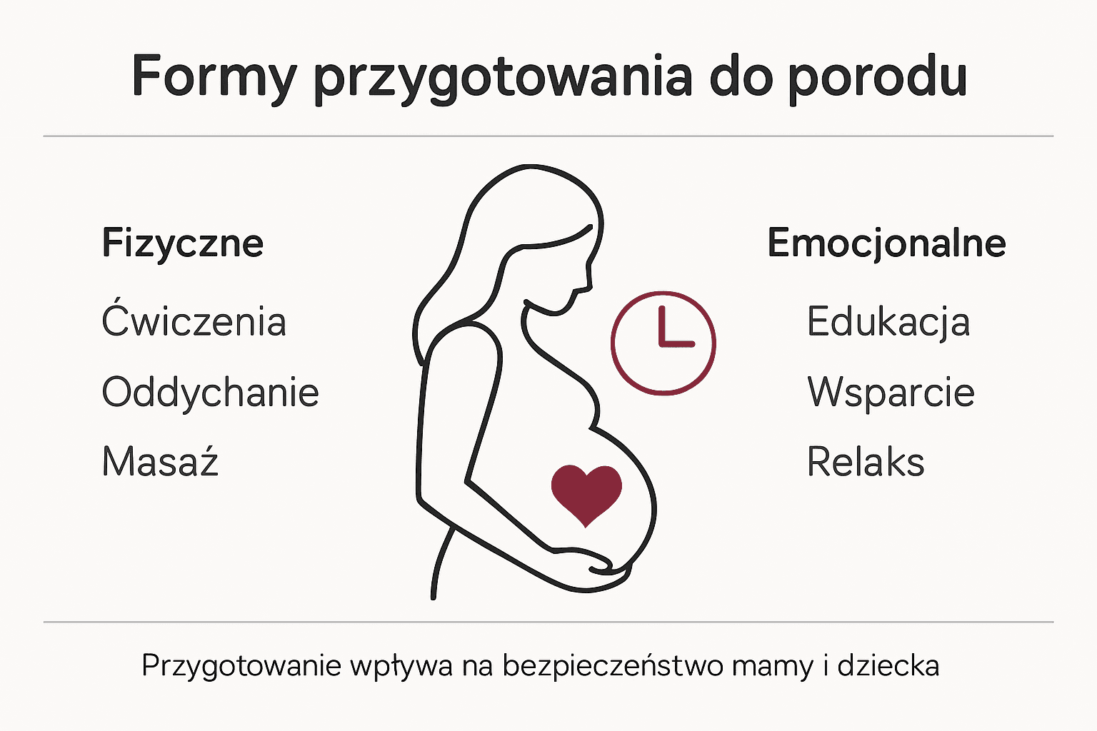 Infografika: Jak możesz przygotować się do porodu?