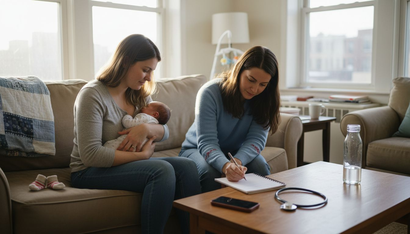 Mama podczas spotkania z doradcą laktacyjnym
