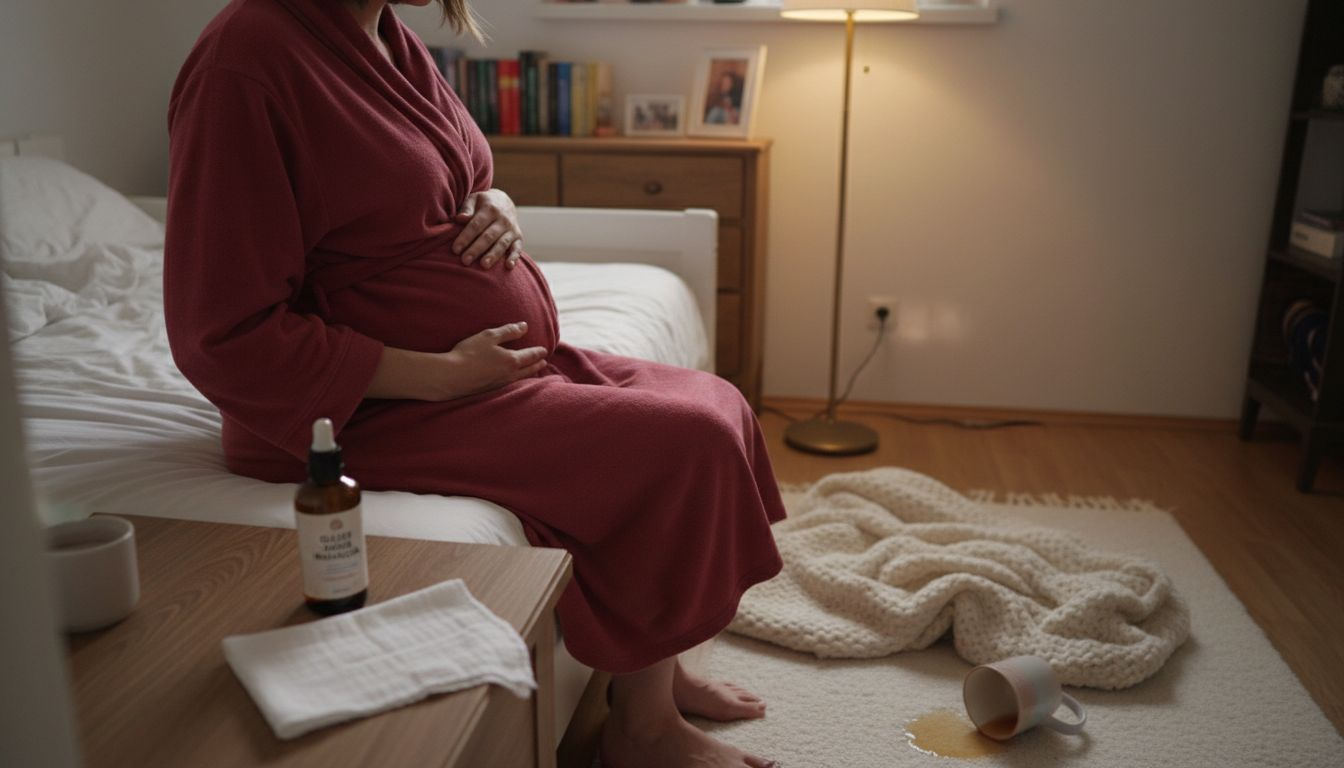 Kobieta szykuje się do wykonania masażu okolic intymnych.
