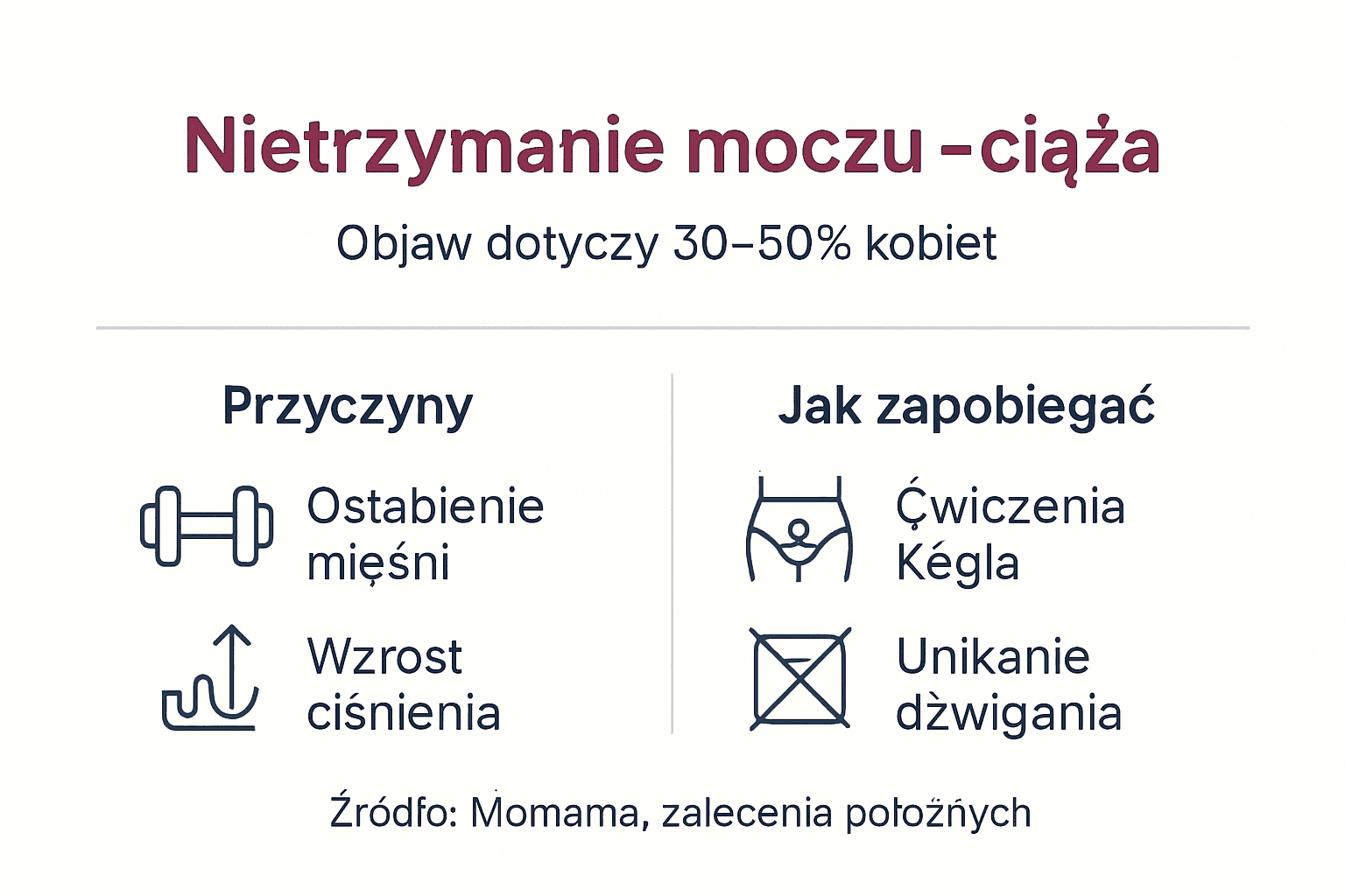 Infografika: jak często występuje nietrzymanie moczu i jak temu zapobiegać