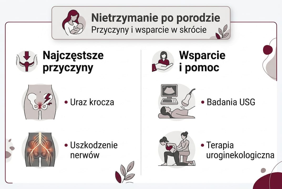 Infografika w pigułce: co może być przyczyną trudności po porodzie i jak można sobie pomóc