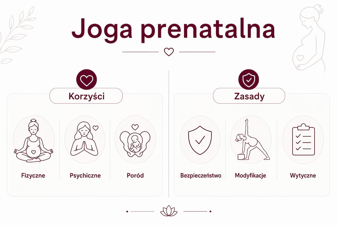 Infografika: Dlaczego warto praktykować jogę w ciąży i na czym polega?