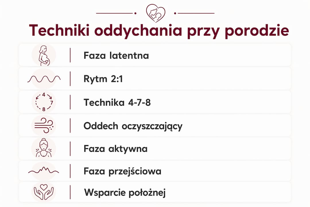 Grafika pokazująca, jak krok po kroku prawidłowo oddychać – praktyczne techniki do zastosowania na co dzień.