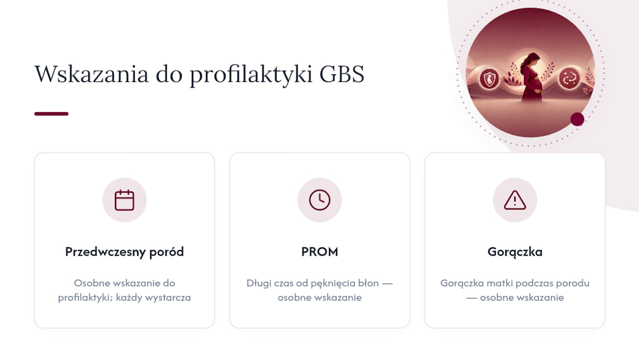 Trzy czynniki ryzyka zakażenia GBS