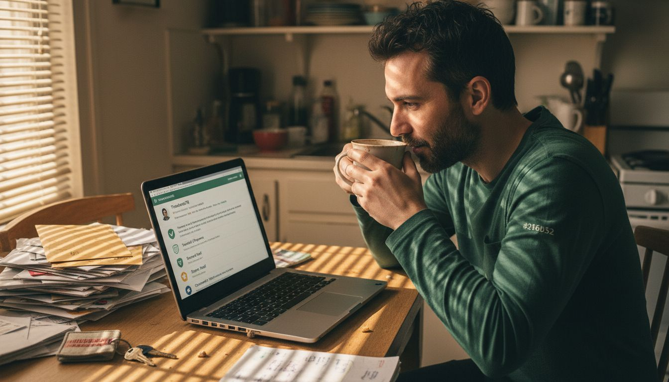 User checking member verification and reviews online