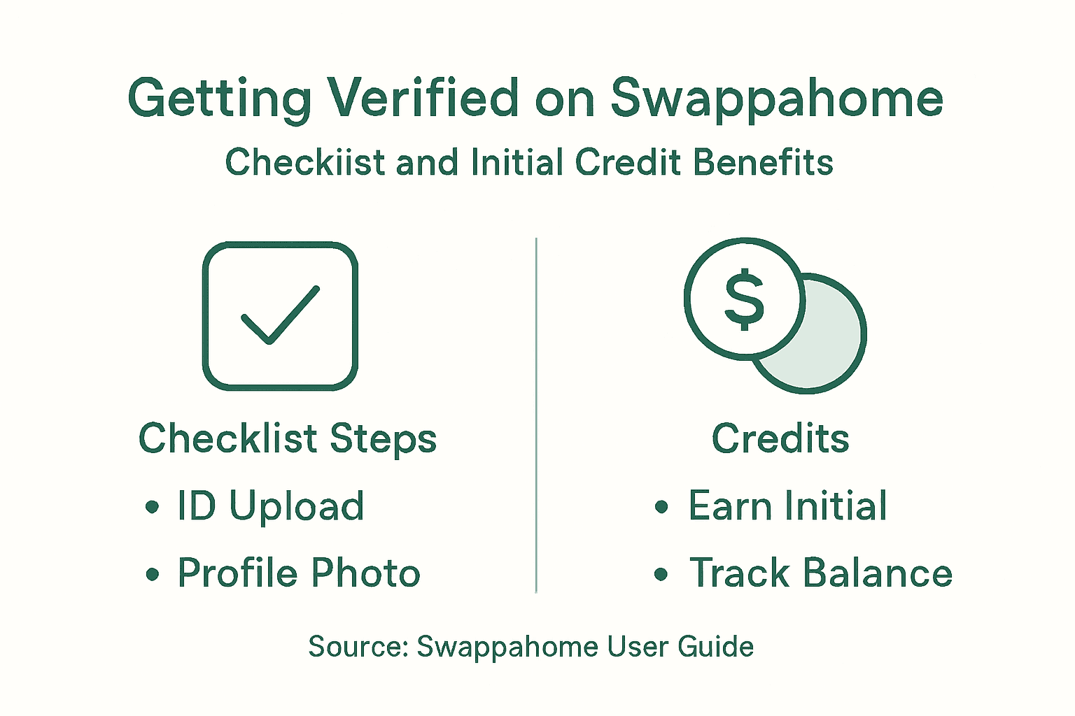 Infographic showing verification checklist and credits