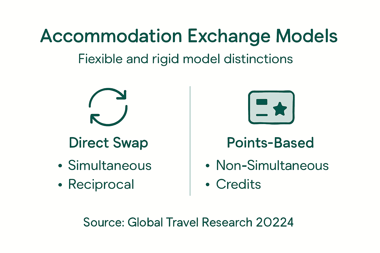 Infographic with main exchange model types