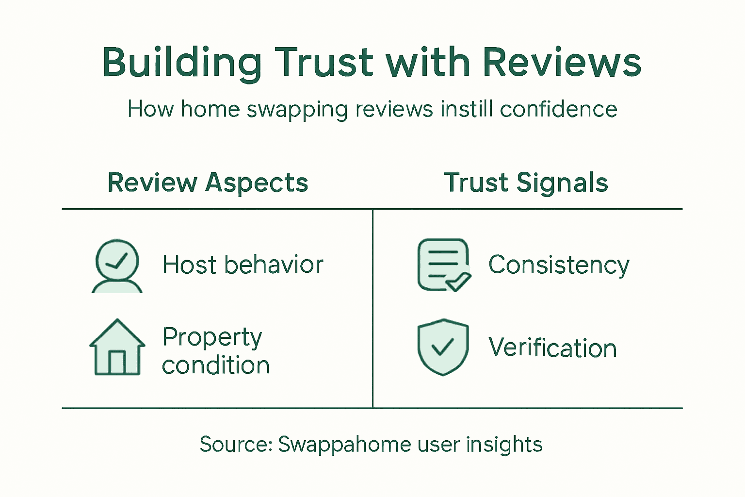 Infographic about trust factors in reviews