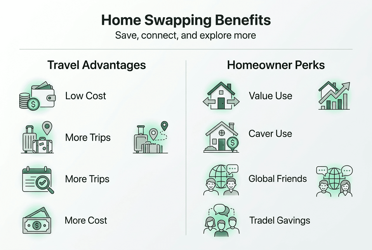 Infographic of main home swapping benefits