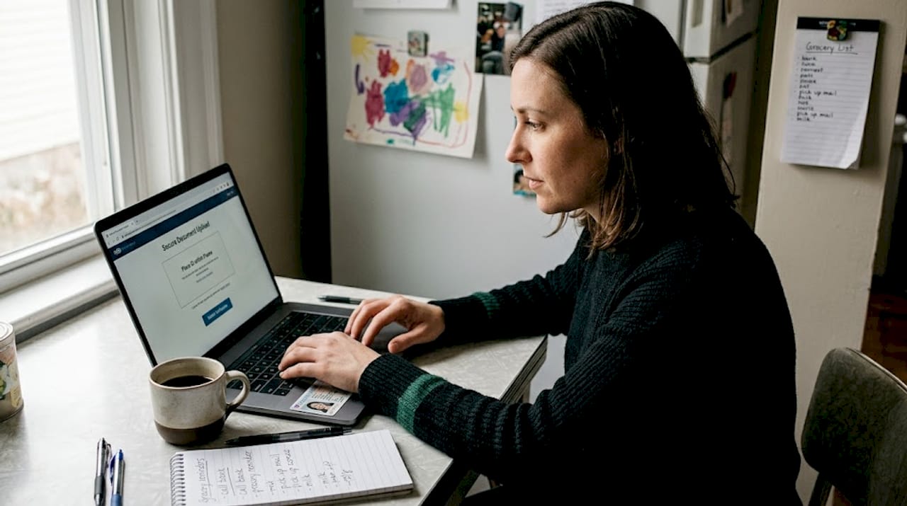 Uploading ID to join exchange platform