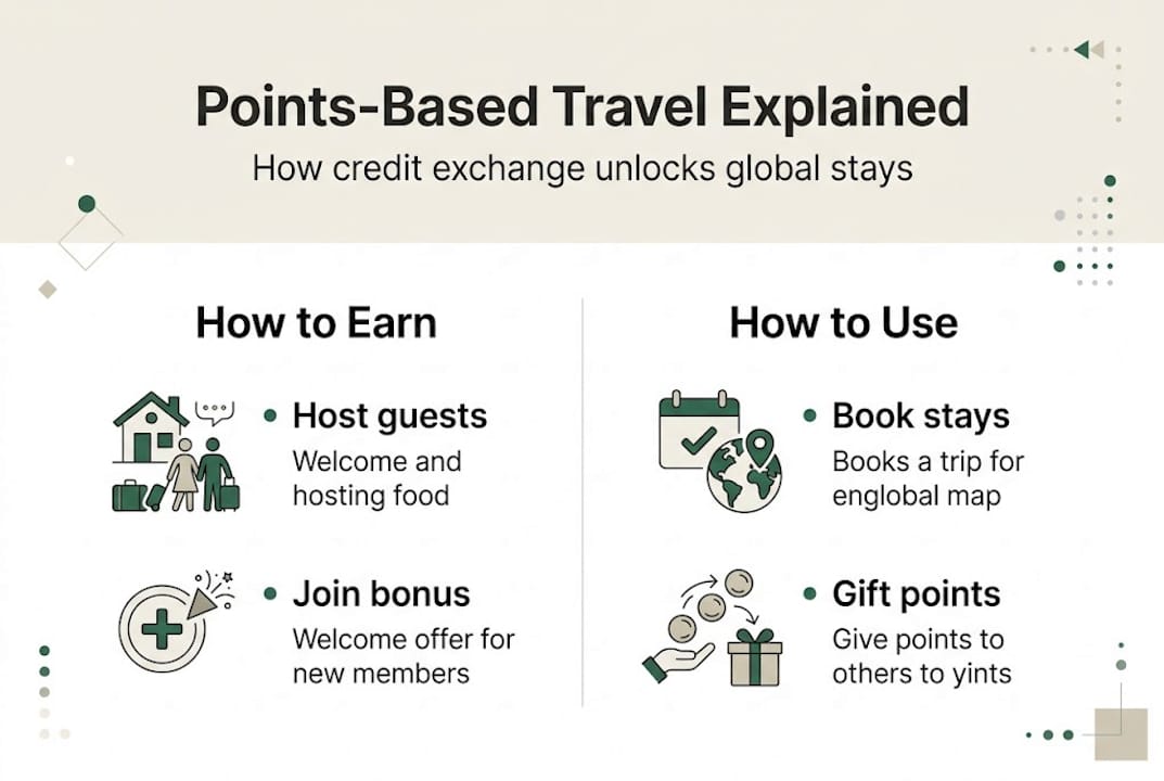 Infographic about how points-based travel works