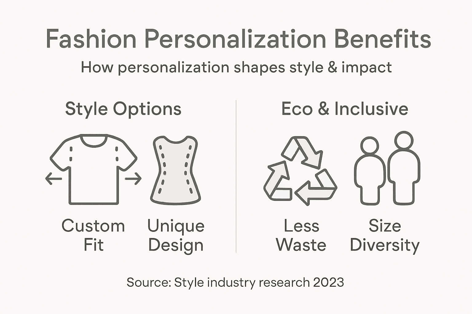 Infographic on fashion personalization benefits