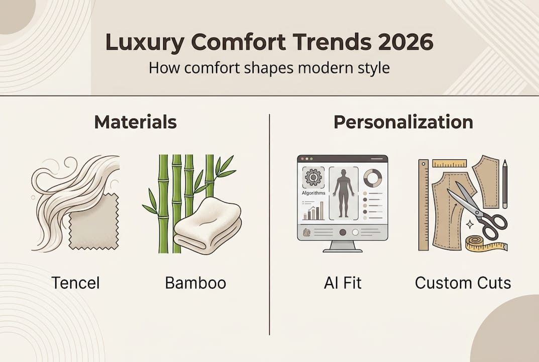 Infographic luxury comfort and personalization trends