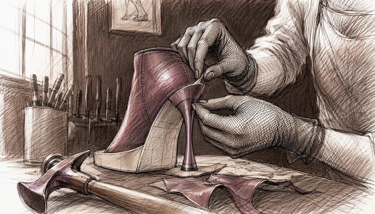 Craftsman fitting custom boot heel