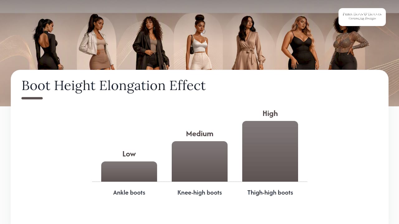 Comparison diagram of rhinestone boots styles